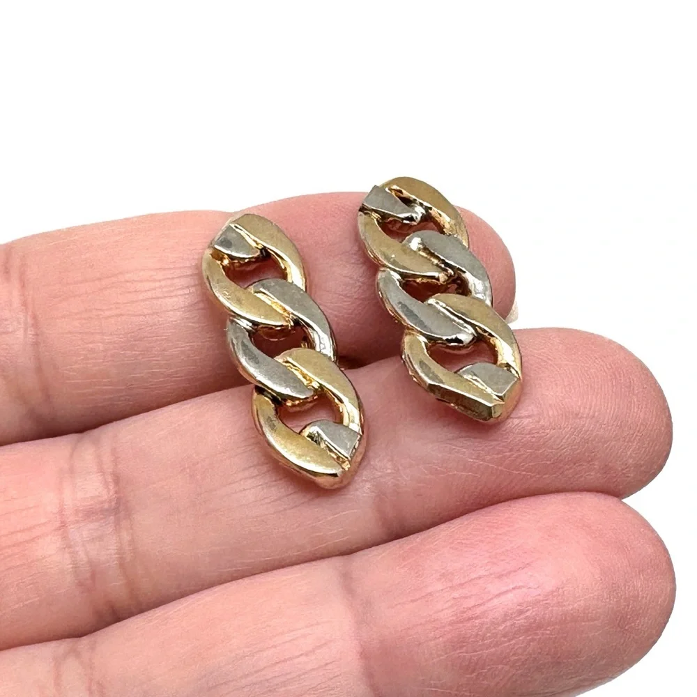 SWANK Vintage Goldtone Curb Chain Link Cufflinks